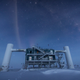El laboratorio Icecube en la estación Amundsen-Scott en la Antártida.
Foto: Felipe Pedreros, IceCube/NSF